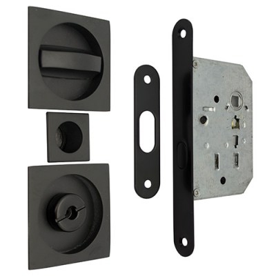 KIT CERRADURA BOMBILLO 5006 NEGRO CUADRADO