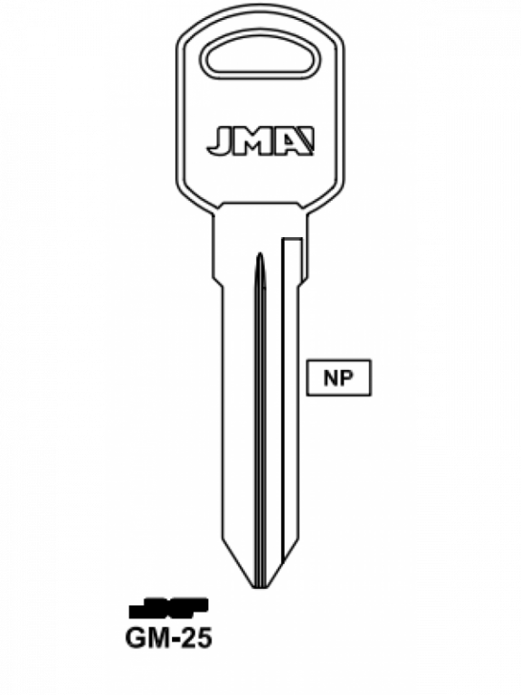 LLAVE GM-25 ACERO-C