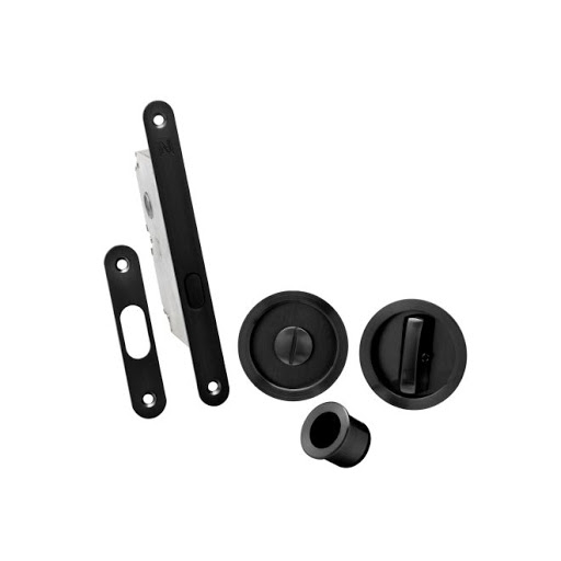 KIT CERRADURA BOMBILLO 5005 NEGRO REDONDO