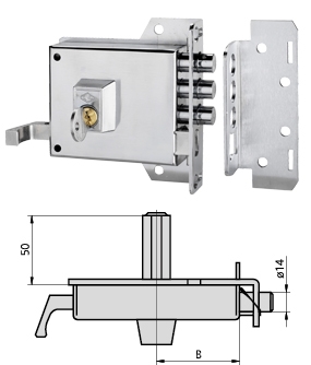 CERRADURA 1123 A 10 IZQ CVL SERRETA