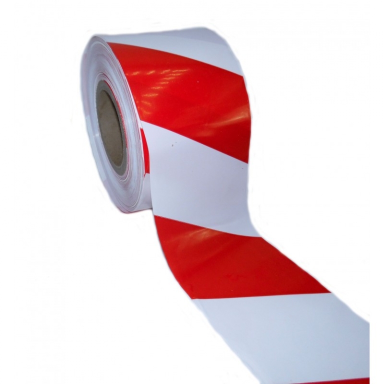 ROLLO CINTA BALIZA ADHE.BLAN/ROJ.48mmx33MTR
