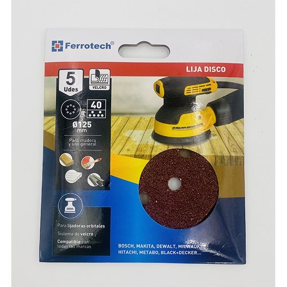 BLISTER LIJA 5und DISCO 125 P.60 27561