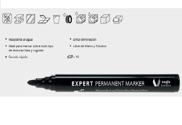MARCADOR PUNTA REDONDA NEGRO 1.5-3 MM EXPERT