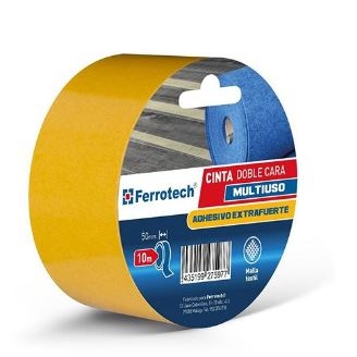 ROLLO CINTA DOBLE CARA FERROTECH 50X10 M 27599