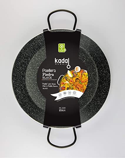 PAELLA BLACK PIEDRA 38 CM KADAL 20906 (20292)