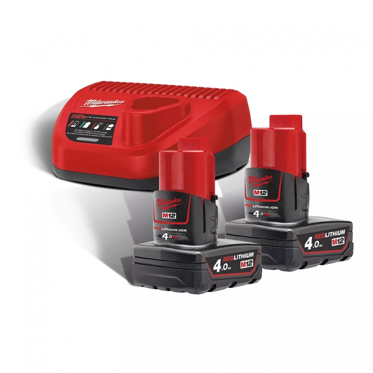KIT M12NRG-402 BATERIAS+CARGADOR MILWAUKEE