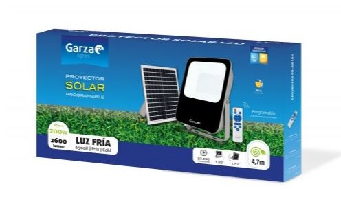 FOCO LED SOLAR 100W 1000Lm 6000k C/MANDO