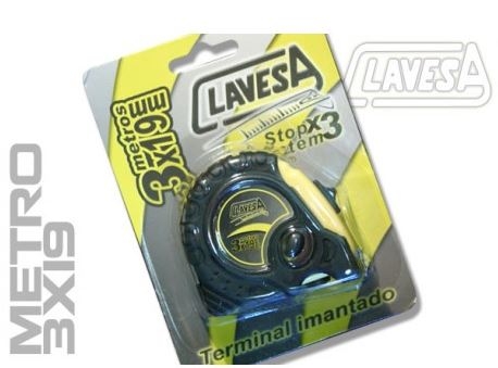 FLEXOMETRO 3X19 MTR CLAVESA