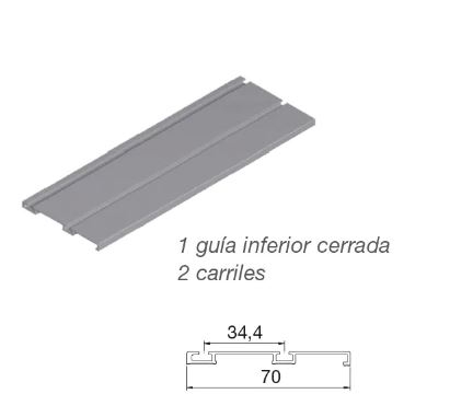ME GUIA BAJA INOX BRILLO ATLANTICO