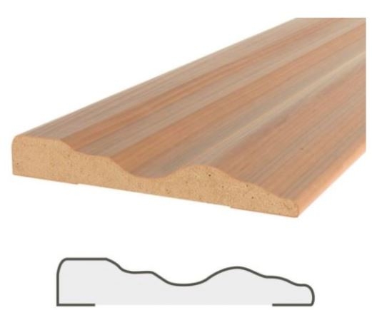 MOLDURA SAPELY   7x10 DM CRUDO 2.50 MTS.
