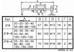 PASADOR REF 318A    40 CM.