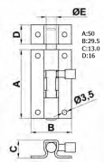 PASADOR 390-50 LTDO. BARNIZ