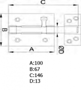 PASADOR 454-100 LTDO. BARNIZ