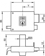 CERRADURA 125 HNR 10 DCHA