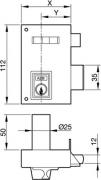 CERRADURA 56 A HPR 70 DCHA