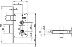 CERRADURA 600 70x45 HL