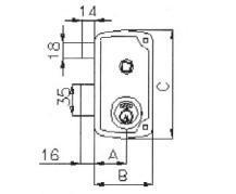 CERRADURA 56 B 70 DCHA HE