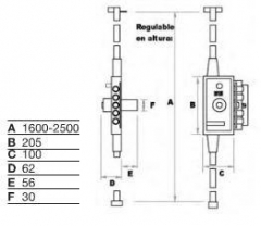 CERRADURA MB-86 PL PINTADA UVE