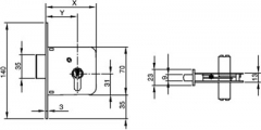 CERRADURA 601 60 HL