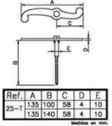 ESE RETENIDA REF 25-T C/TIRAF.