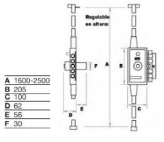 CERRADURA MB-86 PL PINT BOM.70