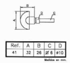 MULETILLA PLANA 41/29  C.PLACA