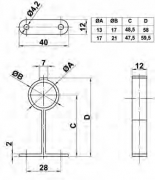 SOPORTE 3-16 CENTRAL PLATA