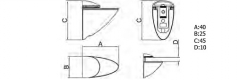 SOPORTE LEJA AGUILA 41 NEGRO