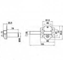 CERROJO 3 SEGU  88X153 LAT B70