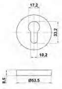 BOCALLAVE ROSETA 1 INOX