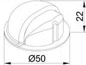 TOPE PUERTA ADHE 402-50 CROMO