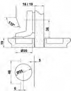 BISAGRA COCINA 4200 35 S/A CUE