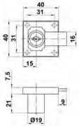 CERRADURA 1 MUEBLE AMIG