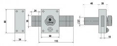 CERROJO 3910-HE AMAESTRADO IBC