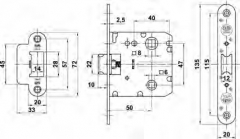 PICAPORTE CONDENA 2001 CROMO MATE