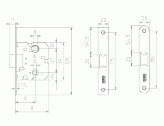 PICAPORTE CONDENA 1419R-2/60 LAT MCM