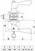 MANIVELA ROSETA 701 POMO CROMO MATE