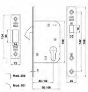 CERRADURA P/CORR 501-40 AMIG CRO-MAT