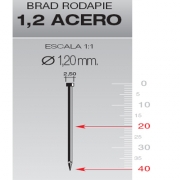 MILLAR CLAVO MINI F 1.2 x 30 ACERO