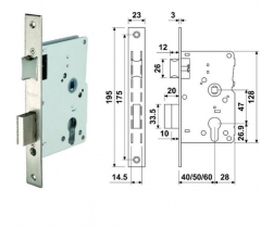 CERRADURA 3510-50 LTDO. BATON