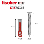 TACO NYLON DUOPOWER 06x30 FISCHER(100UND)