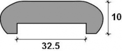 MOLDURA U-32 MEL.HAYA B 2.24 MTS.