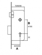 CERRADURA 10P/50CR NIQ.-SAT N05 23694