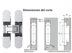 JUEGO BISAGRA ELEVABLE 380MM GRIS