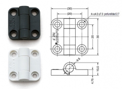 MINI BISAGRA PLASTICO 30X30 NEGRO SUGATSUNE 97095