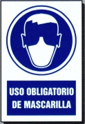 PLACA OBLIGACION MASCARILLA 90x120 AZUL